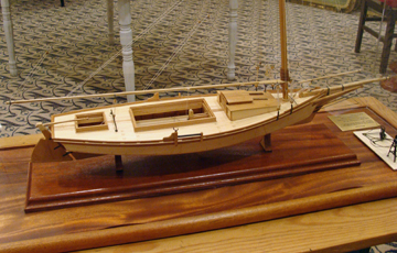 Ship model of a Bateau boat